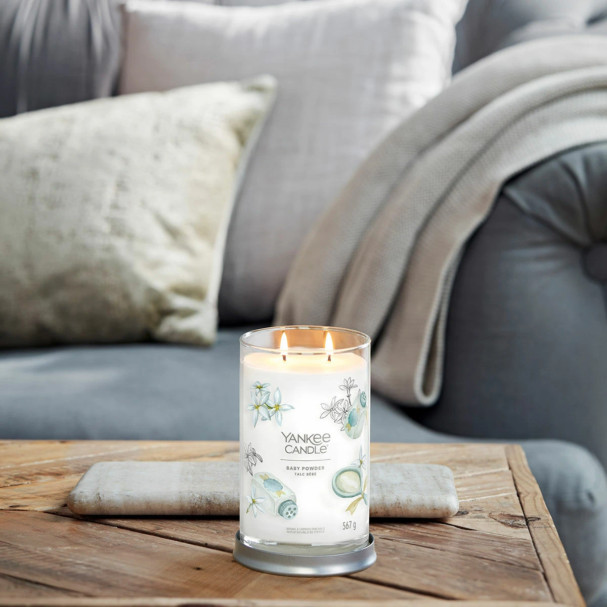 Yankee Candle Baby Powder Signature Large Tumbler Candle 4 Yankee Candle Baby Powder Signature Large Tumbler Candle - Image 2