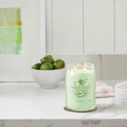 Yankee Candle Cucumber Mint Cooler Signature Large Jar Candle 9 Yankee Candle Cucumber Mint Cooler Signature Large Jar Candle -Yanke Home Shop yankee candle 1728894e cucumber mint cooler signature large jar candle lifestyle 2